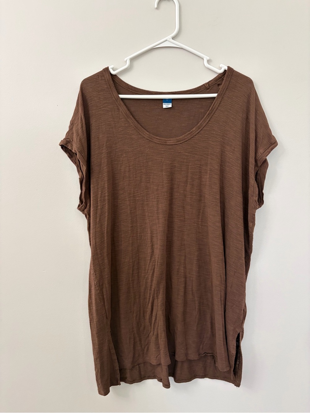 Old Navy Brown Scoop Neck luxe Tunic Tee
